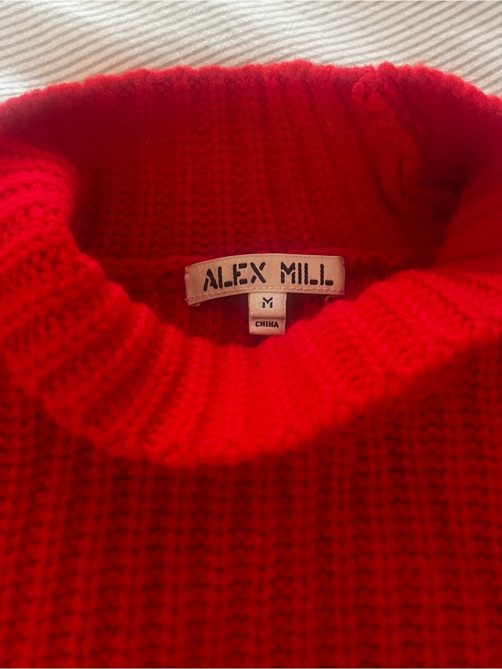 Alex Mill Red Turtleneck Sweater